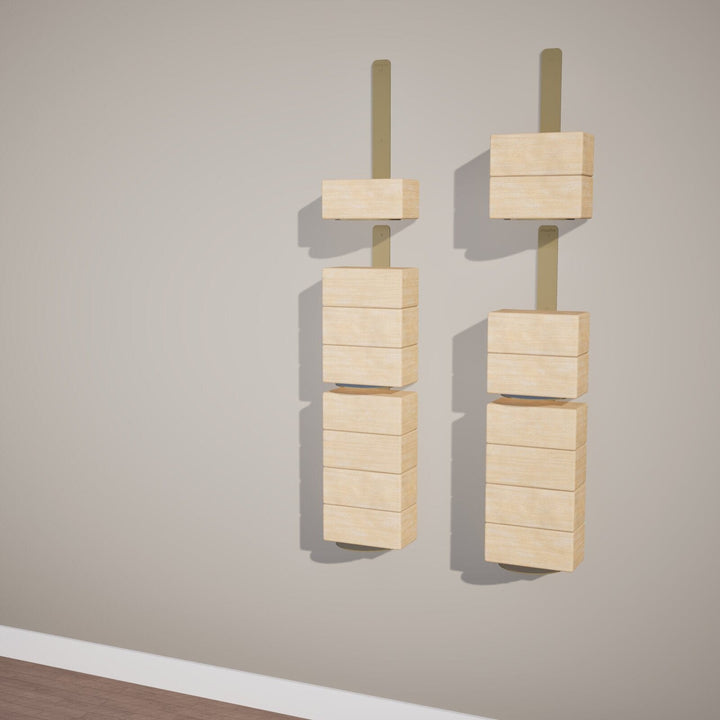 Mache Gold Yoga Block Wall Bracket, Gold