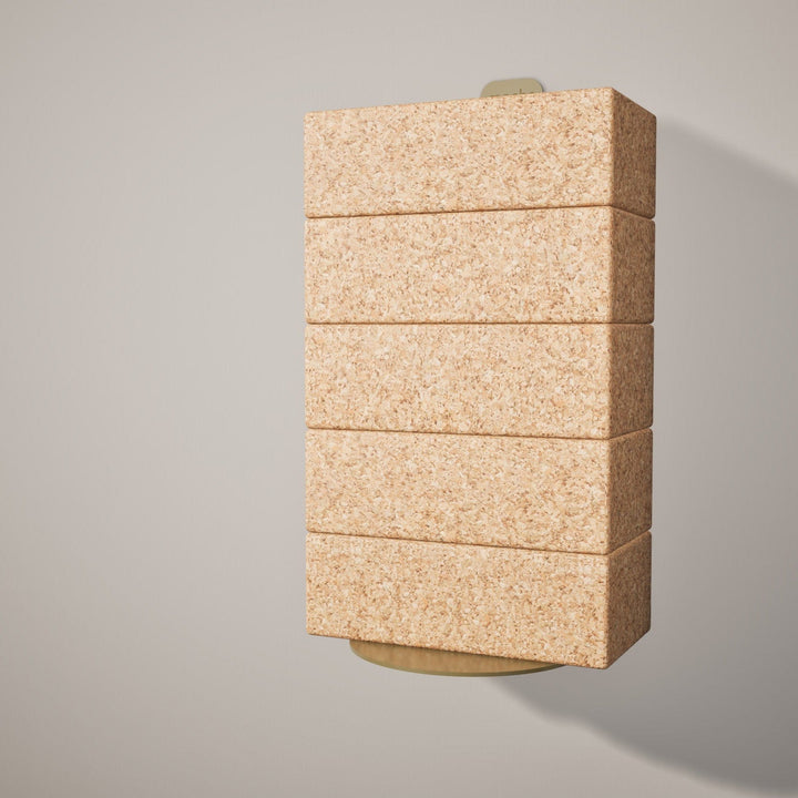 Mache Gold Yoga Block Wall Bracket, Gold