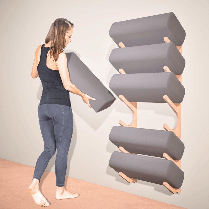 Mache Stack Rack Yoga Prop Wall Organizer
