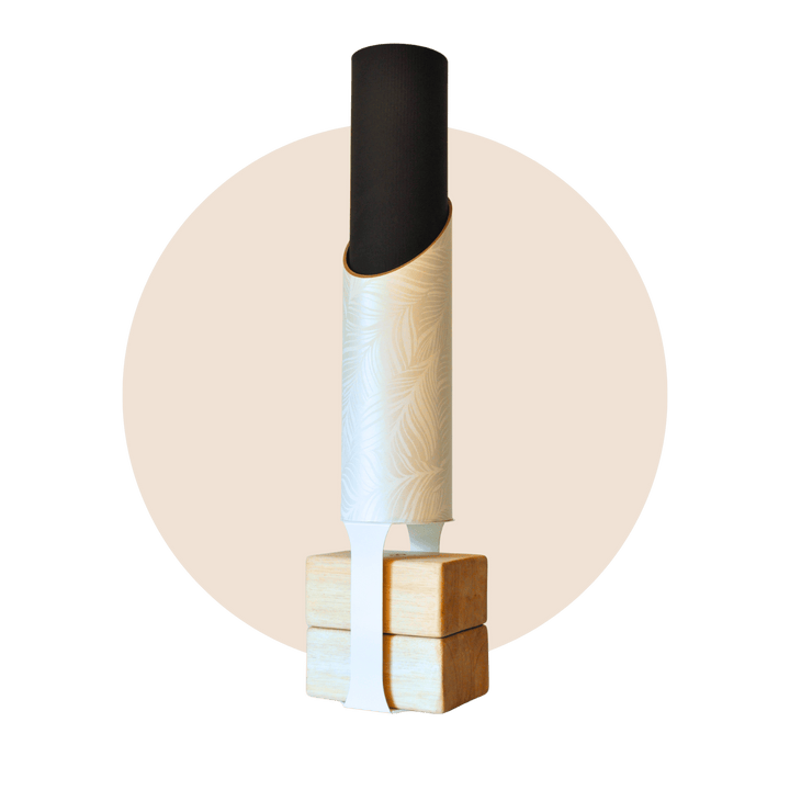 Mache White / White Stand Ginger Homi Yoga Storage Bundle – Sustainable Wall-Mounted Yoga Organizer