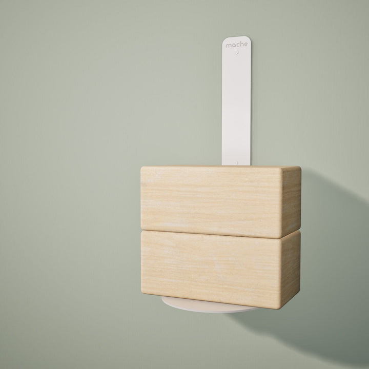 Mache White Yoga Block Wall Bracket, White