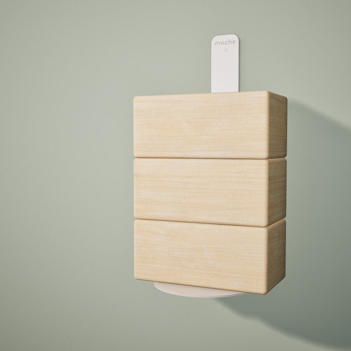 Mache White Yoga Block Wall Bracket, White
