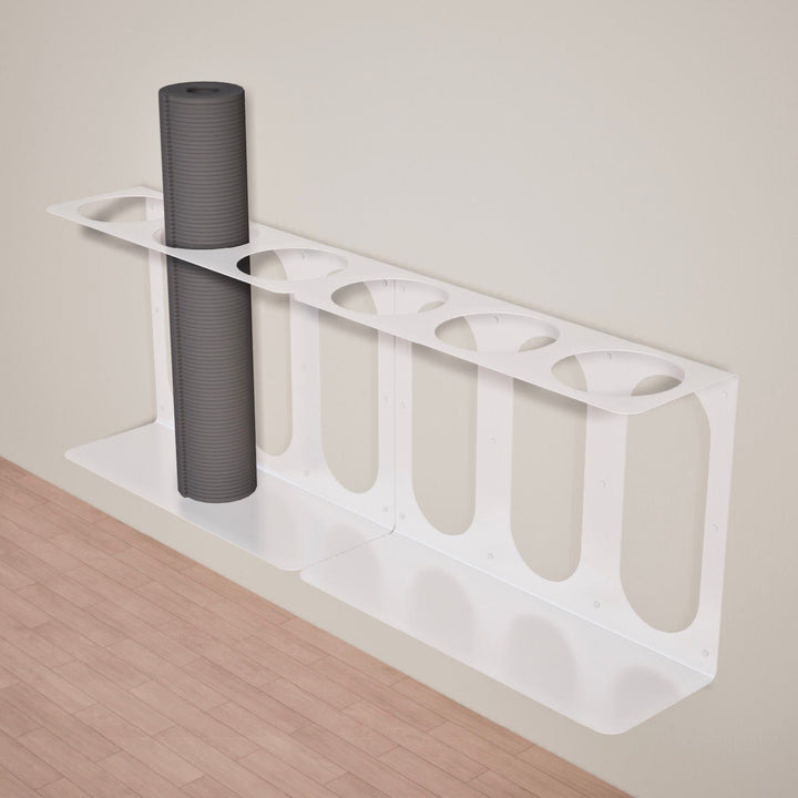 Mache Yoga Mat Wall Bracket, Holds 3 Mats/Rollers