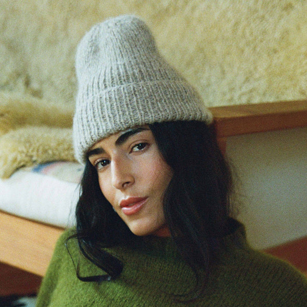Made by Minga Desert Taupe Alpaca Beanie - Solid