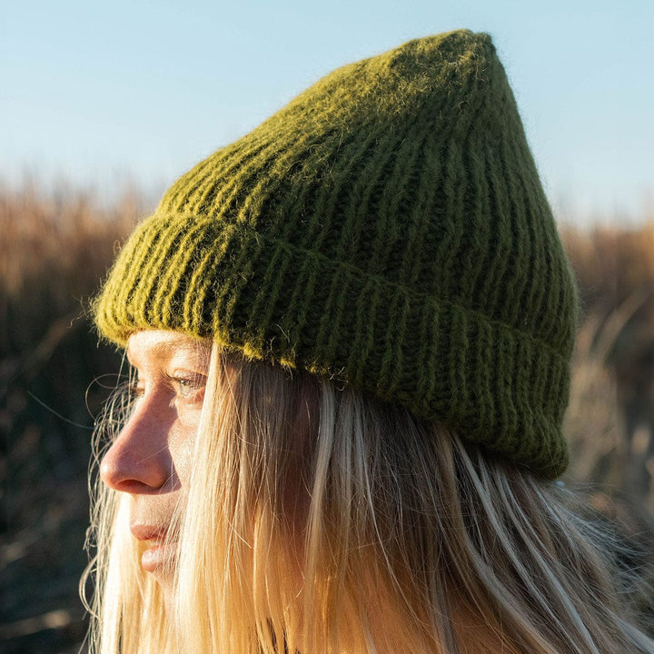 Made by Minga Kelp Green Alpaca Beanie - Solid