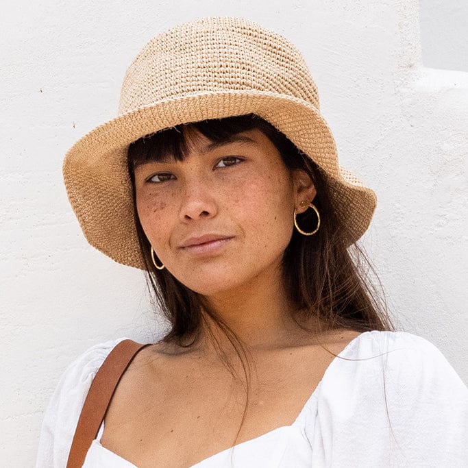Made by Minga Summer Bucket Hat - Crocheted Natural
