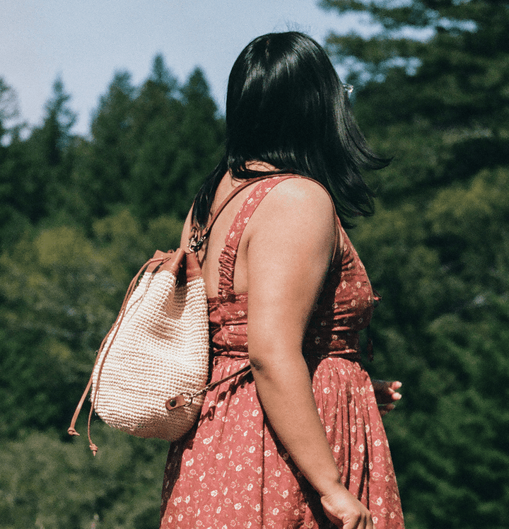 Made by Minga Transito Woven Mini Backpack | Natural