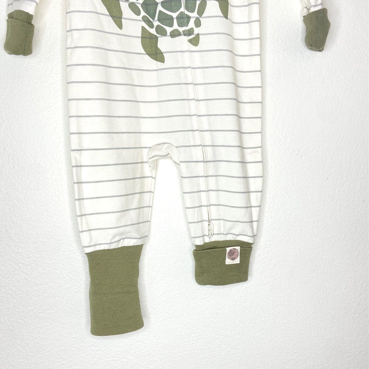 Sea Turtle Long Sleeve Non-Footed Coverall