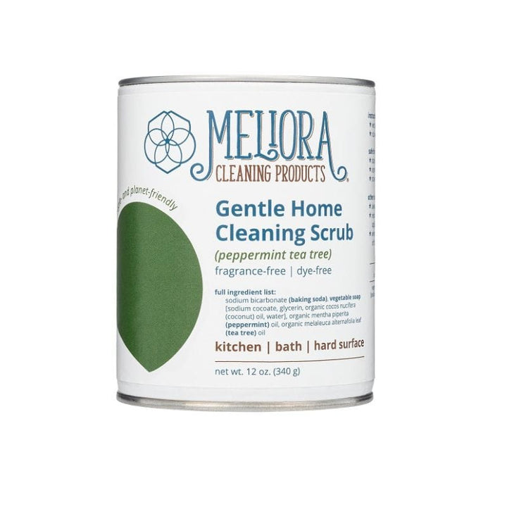 Meliora Peppermint Tea Tree Gentle Home Cleaning Soft Scrub