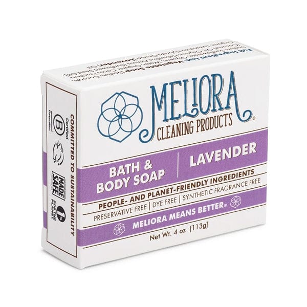 Meliora Single / Lavender Organic Bath & Body Castile Soap Bar