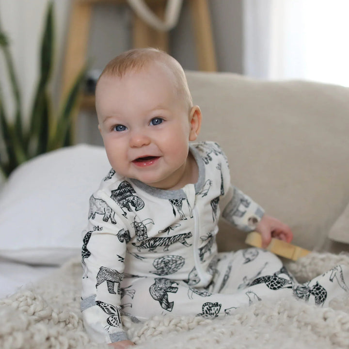 MeOMyEarth Animal Kingdom Footie – Made from Eco-Friendly Fabric