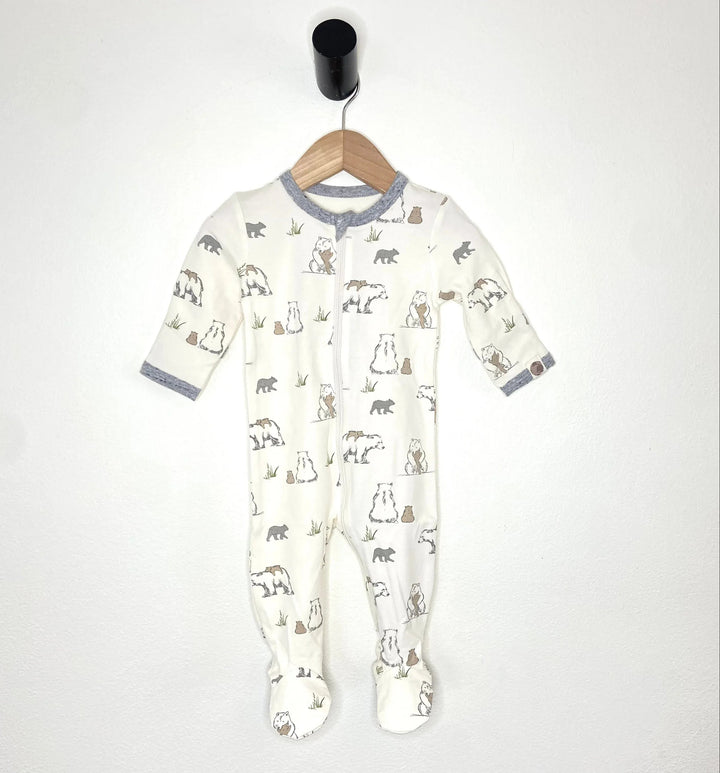 MeOMyEarth Bear Family 2-Piece Pajama Set – Eco-Friendly Infant & Toddler Sleepwear