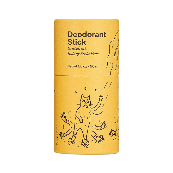 Meow Meow Tweet Grapefruit Baking Soda Free Zero Waste Deodorant Stick