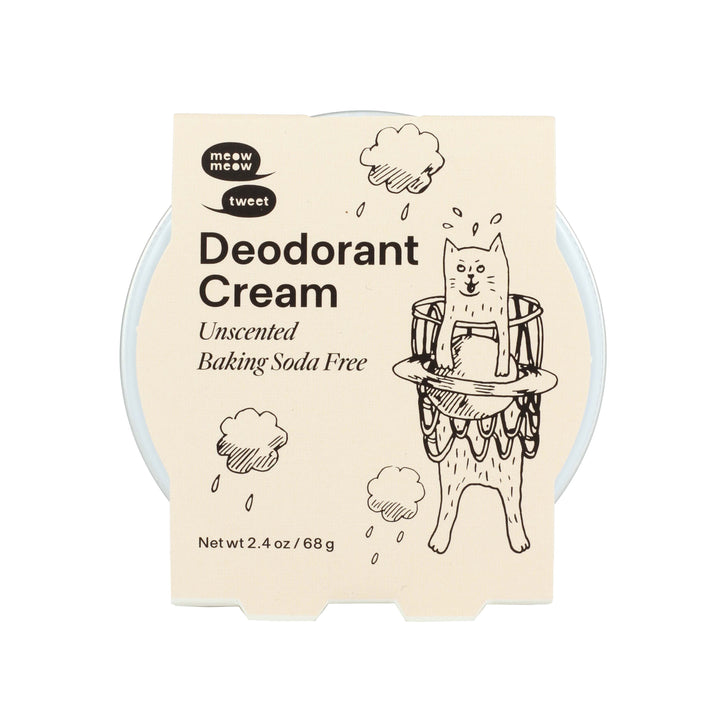 Meow Meow Tweet Unscented Baking Soda Free Zero Waste Deodorant Cream