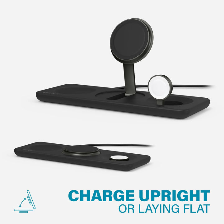 Nimble 3-in-1 Wireless Charger / Black PODIUM 3-in-1 Wireless Charger