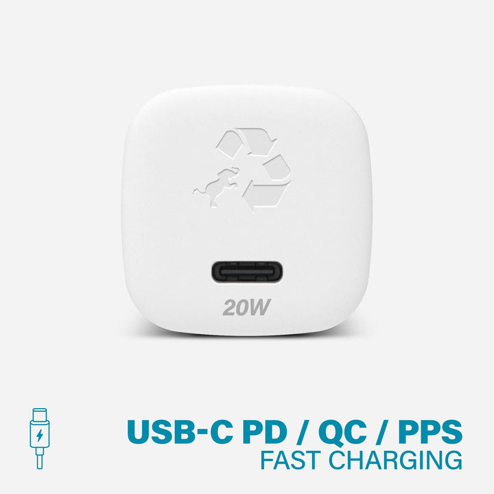 Nimble Polar White WALLY SubNano 20W Wall Charger