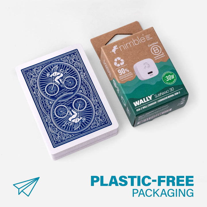 Nimble Polar White WALLY SubNano 30W Wall Charger