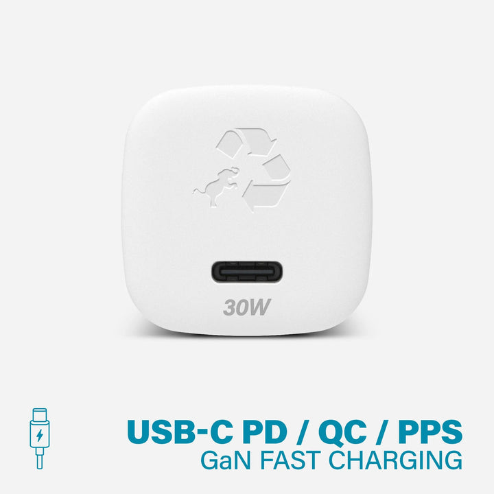 Nimble Polar White WALLY SubNano 30W Wall Charger