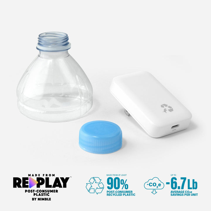 Nimble Polar White WALLY Ultra 30W Wall Charger