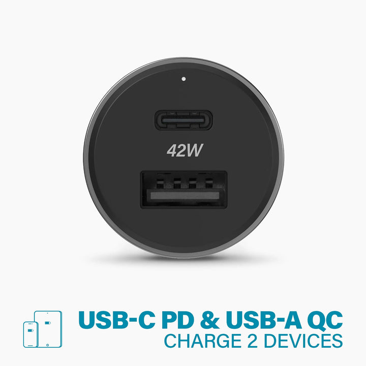 Nimble Space Gray RALLY 42 Car Charger