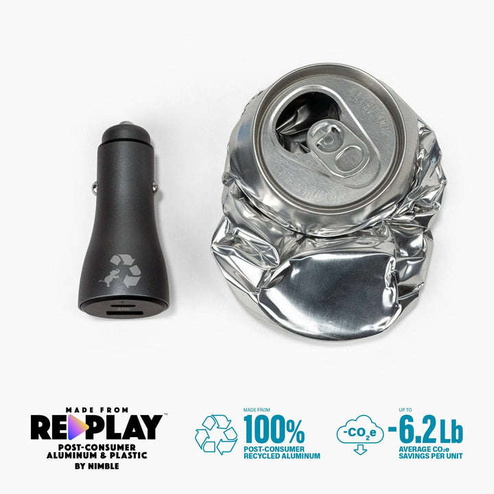 Nimble Space Gray RALLY 42 Car Charger