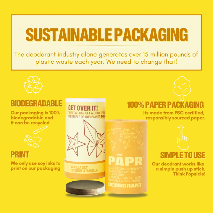 Paper Cosmetics Paper Cosmetics Deodorant - Vanilla Sky, Vegan, Aluminum-Free