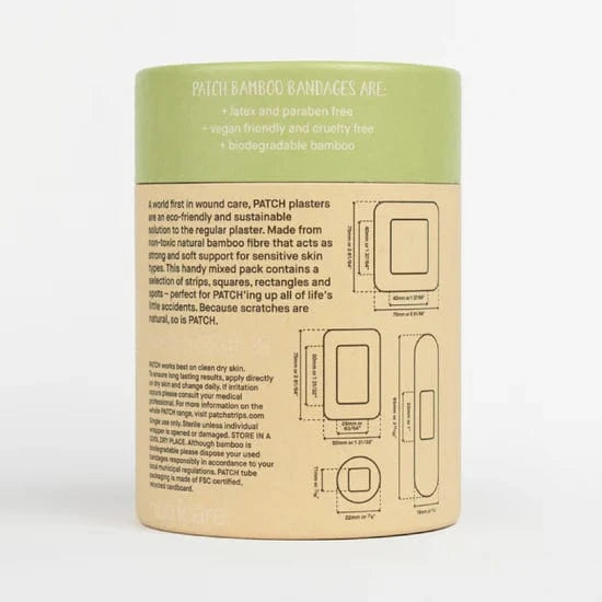 PATCH Natural Bamboo Bandages Mixed 100 Pack