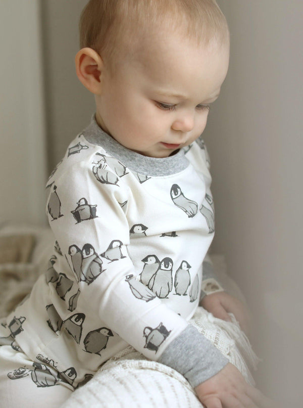 Penguin 2-Piece Pajama Set – Eco-Friendly Infant & Toddler Sleepwear