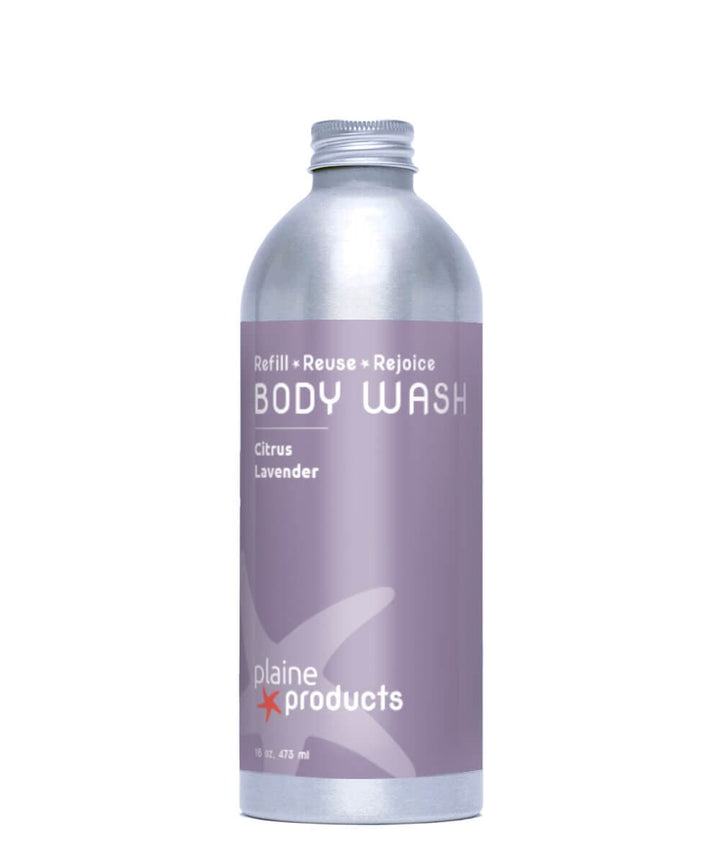 Plaine Products Citrus Lavender / 16 oz / No Pump (Refill) Body Wash