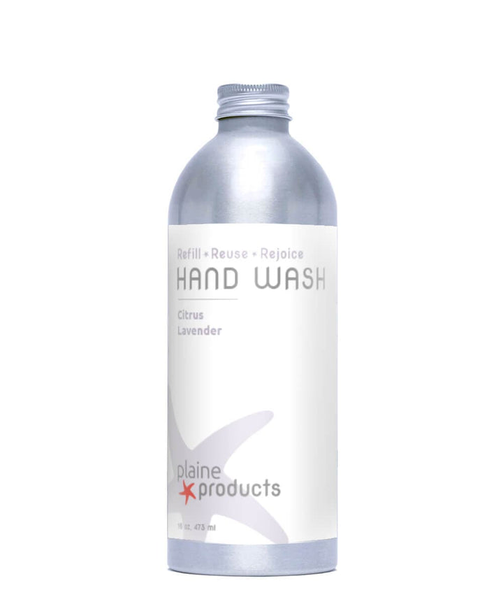 Plaine Products Citrus Lavender / 16 oz / No Pump (Refill) Hand Wash
