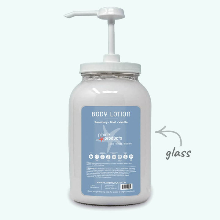 Plaine Products Rosemary Mint Vanilla / 1 gal / Gallon Pump (+15.00) Body Lotion