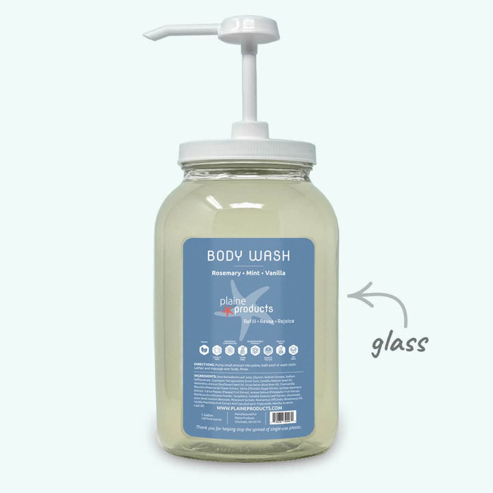 Plaine Products Rosemary Mint Vanilla / 1 gal / Gallon Pump (+$15.00) Body Wash