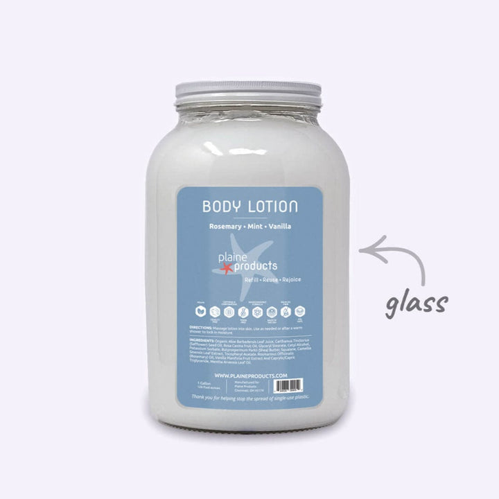 Plaine Products Rosemary Mint Vanilla / 1 gal / No Pump (Refill) Body Lotion