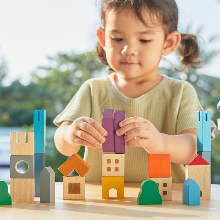 PlanToys USA Cityscape Blocks