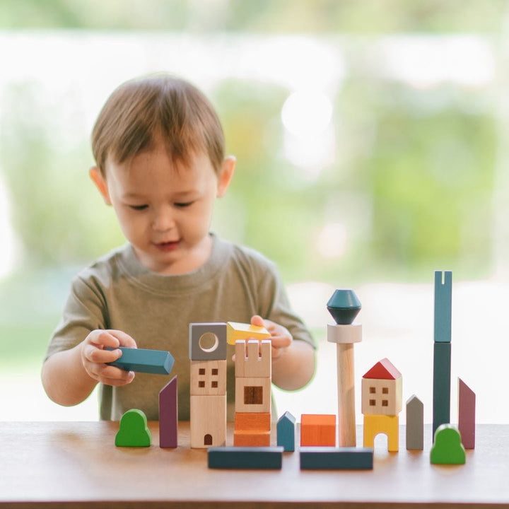 PlanToys USA Cityscape Blocks