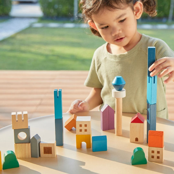 PlanToys USA Cityscape Blocks