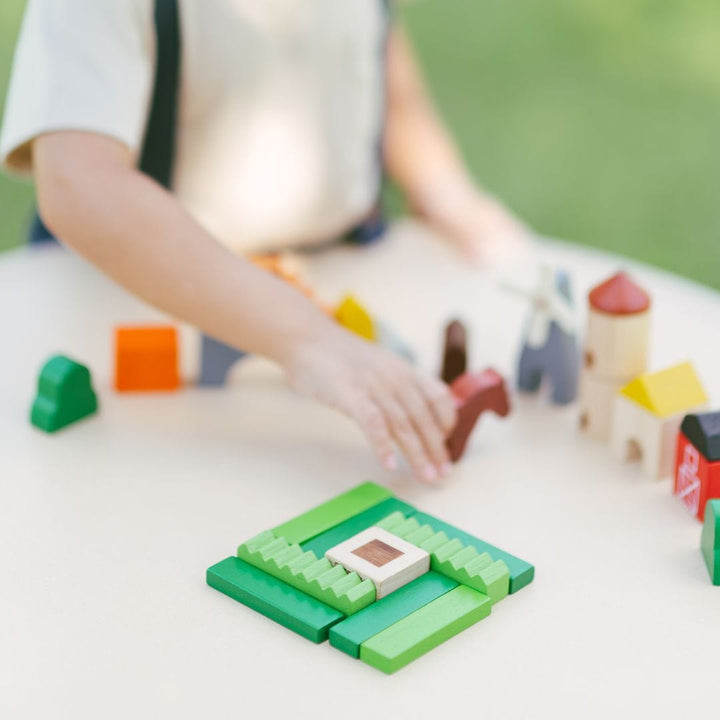 PlanToys USA Country Blocks