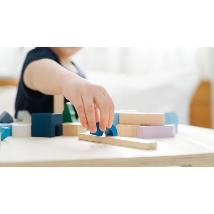 PlanToys USA Urban City Blocks