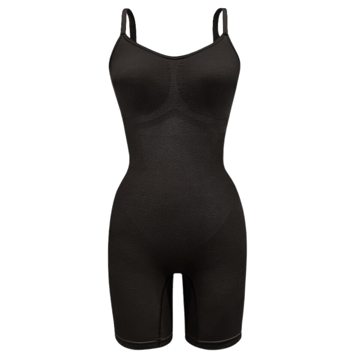 PROCLAIM Black / S/M Mid-Thigh Shapewear Bodysuit