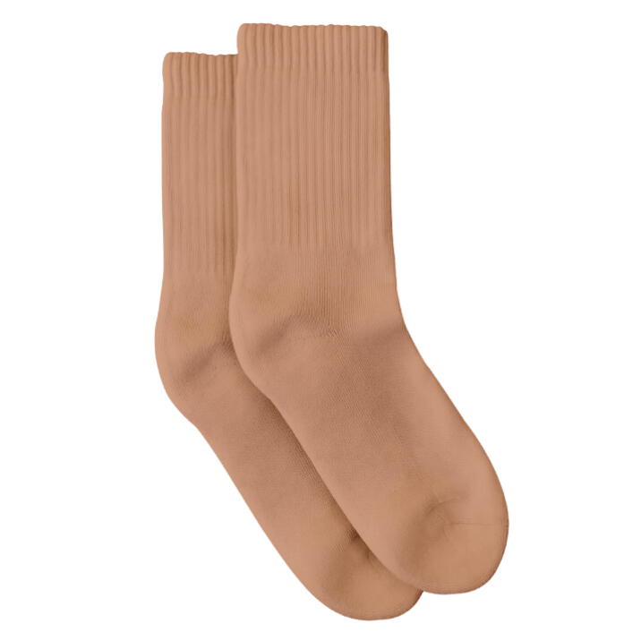PROCLAIM Maya Nude Organic Pima Cotton Crew Socks