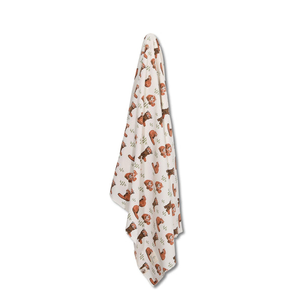 Red Panda Swaddle Blanket