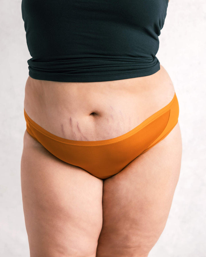 Saalt Heavy / XS / Amber Stone Leakproof Mesh Bikini