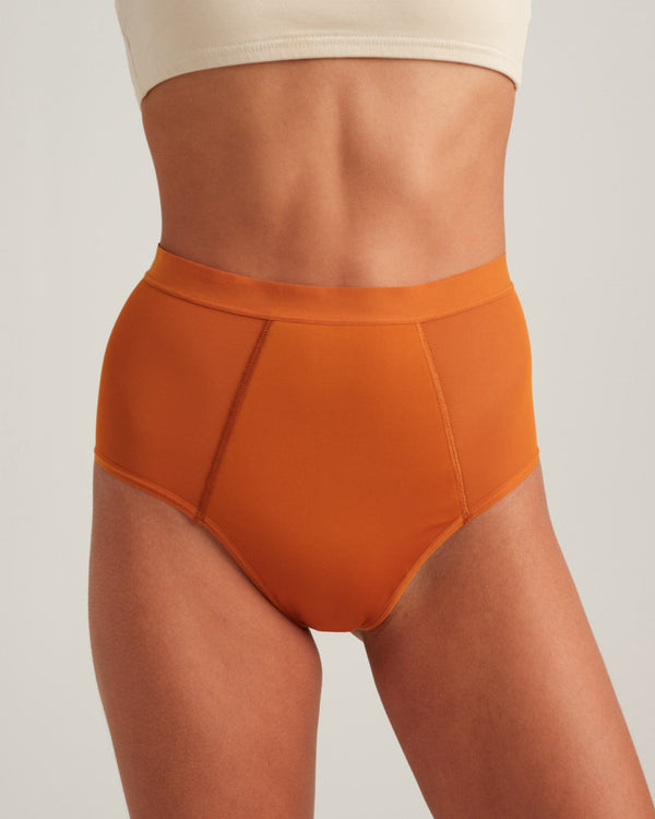 Saalt Heavy / XXS / Amber Stone Leakproof French Cut High Waist Full Gusset
