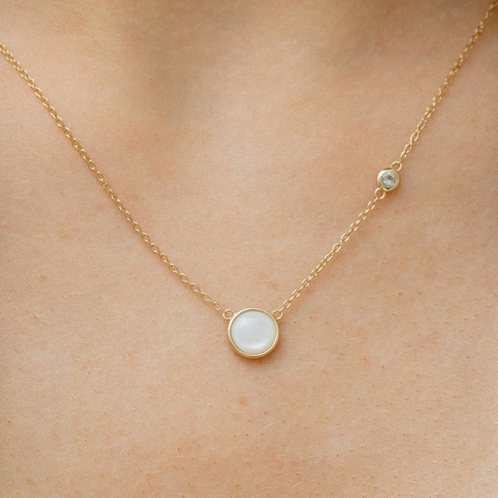 Sara Patino Jewelry Gold Round Pearl Necklace