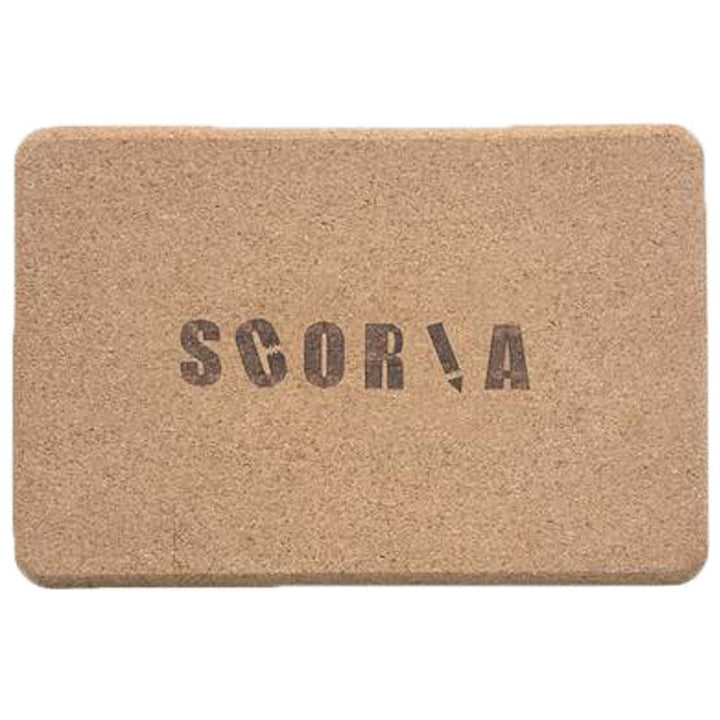 Scoria Moon Cork Yoga Block
