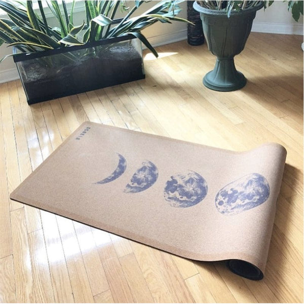 Scoria Moon Phases Cork Yoga Mat 4.5mm