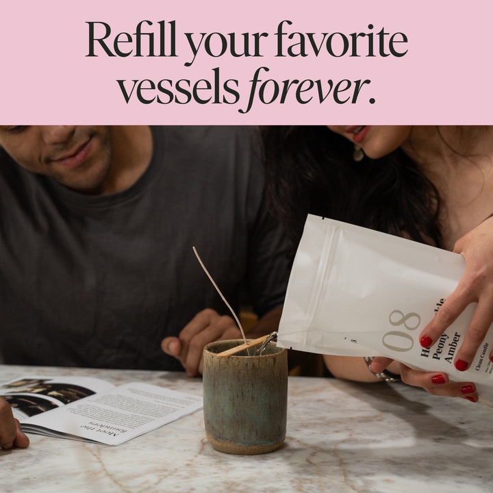 Honeysuckle, Peony, Amber Candle Refill