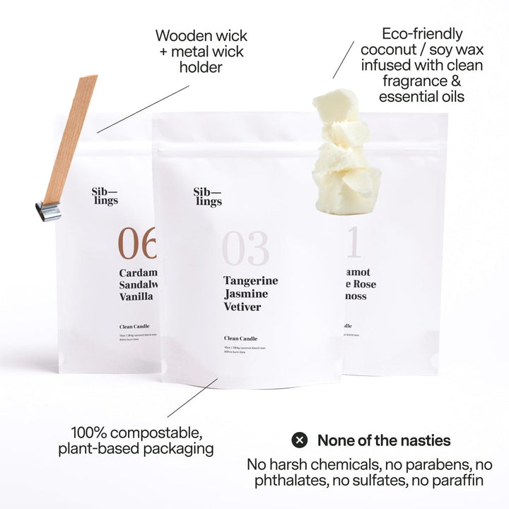 Spa Candle Refill Set