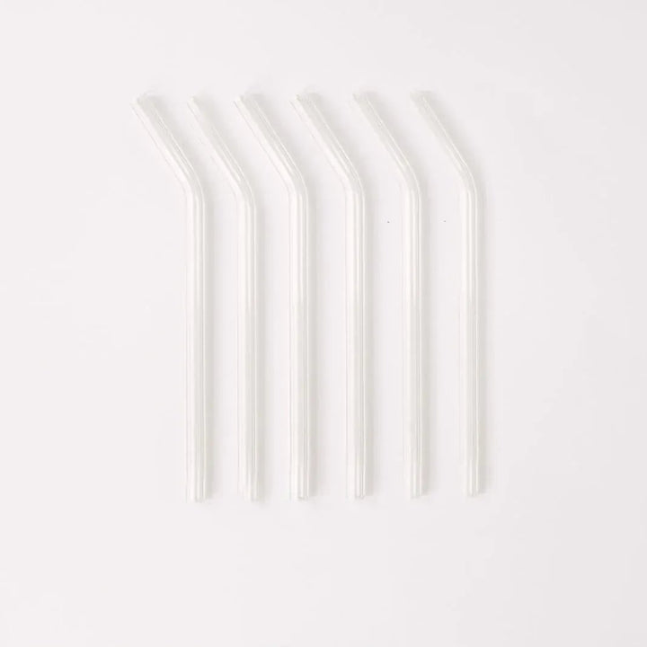 Simply Straws Classic 6" Glass Straw Set - Air
