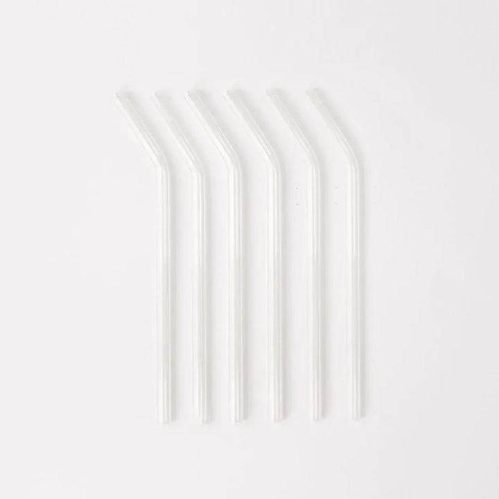 Simply Straws Classic 8" Glass Straw Set - Air